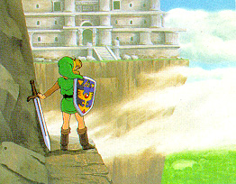 [Link looks upon Hera's Tower]