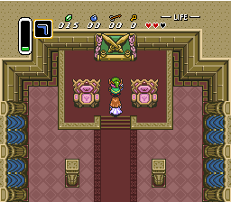 [Hyrule Castle's throne room]